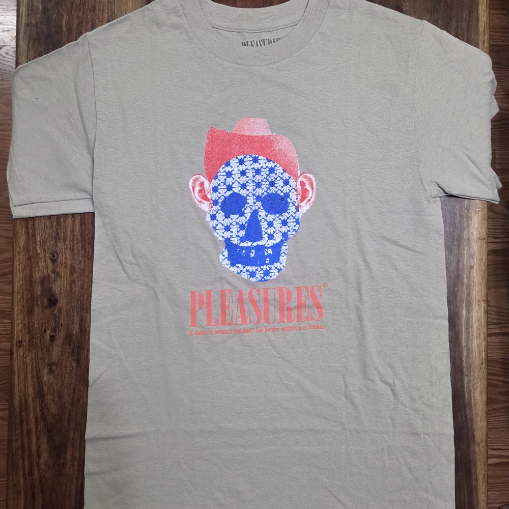 Pleasures Graphic T-Shirt with Skull Design